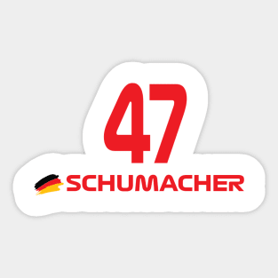 Mick Schumacher F1 47 Sticker